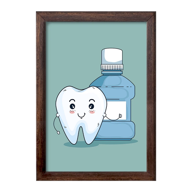 تابلو خندالو طرح دندان و دندان پزشکی کودکانه کد F9818