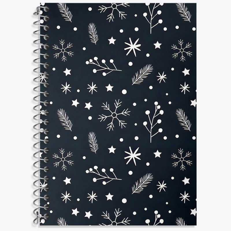 دفتر نت موسیقی 50 برگ خندالو طرح پترن برفی کد N6108