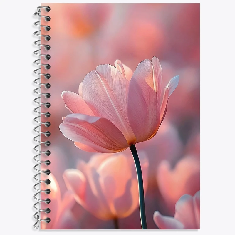 دفتر لغت 50 برگ خندالو طرح گل لاله کد N6908