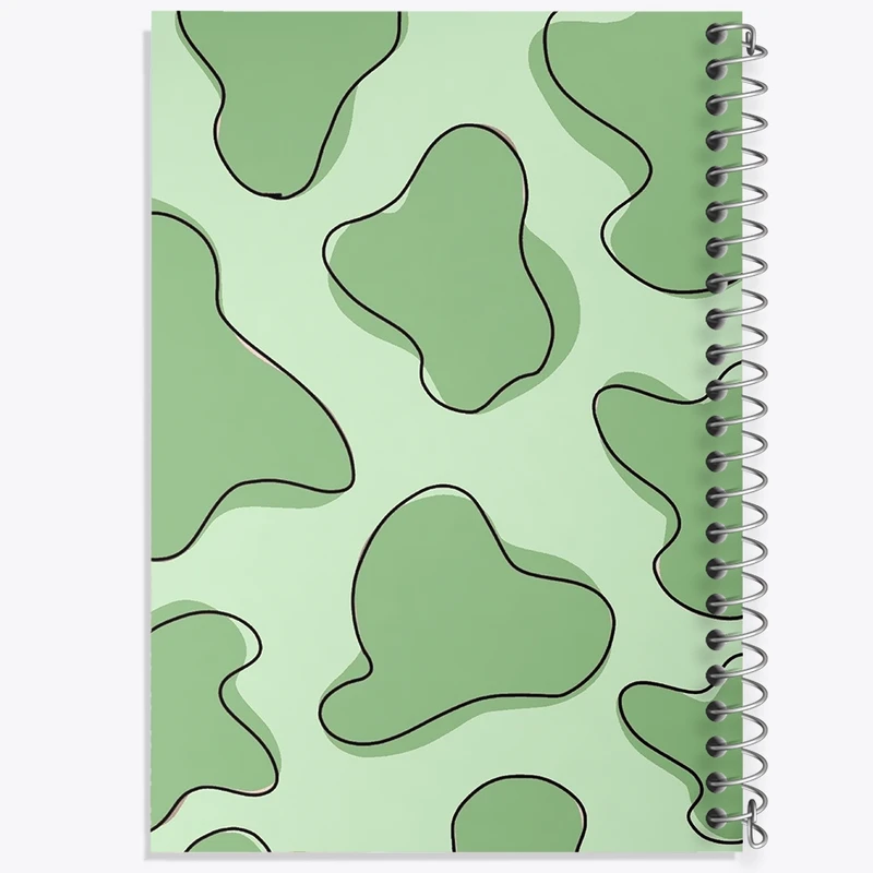 دفتر طراحی 50 برگ خندالو طرح مینیمال سبز کد N2754