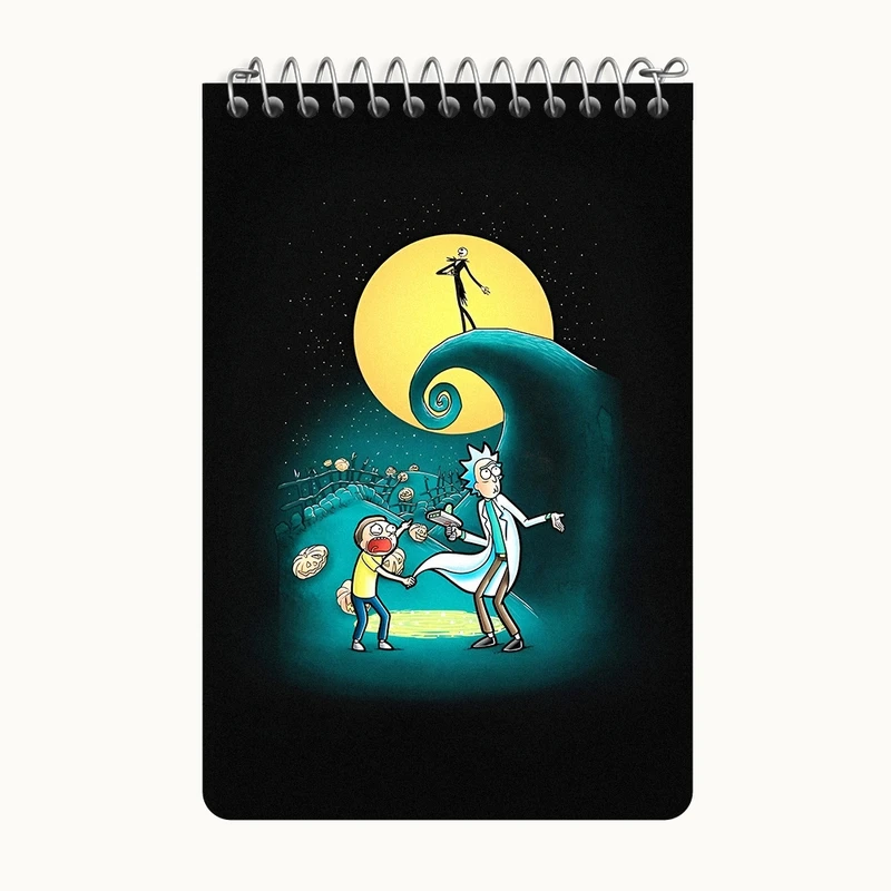 دفتر یادداشت 50 برگ خندالو طرح ریک و مورتی (Rick and Morty) کد F4931