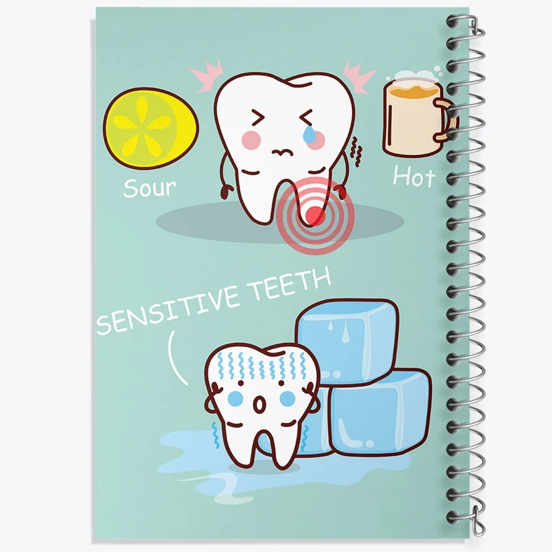 دفتر طراحی 50 برگ خندالو طرح دندان و دندان پزشکی کودکانه کد 36744