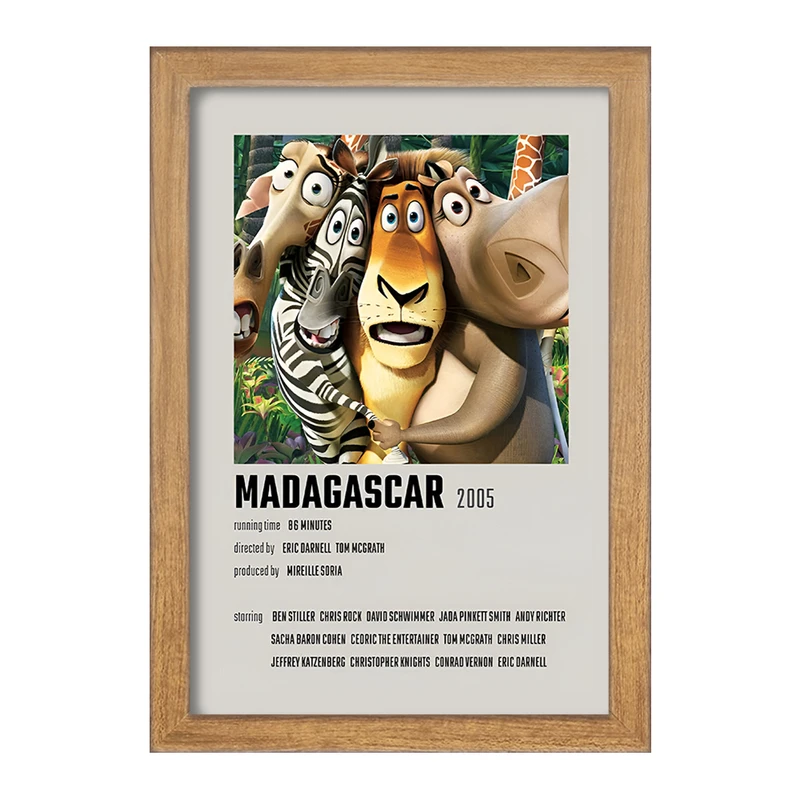 تابلو خندالو طرح ماداگاسکار (Madagascar) کد F14207
