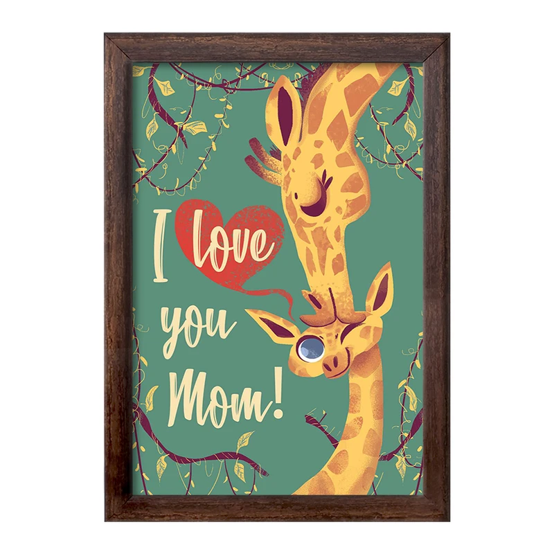 تابلو خندالو طرح دوستت دارم مامان کد 8399