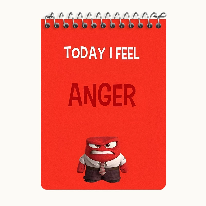 دفتر یادداشت 50 برگ خندالو طرح اینساید اوت (Anger) کد N8405