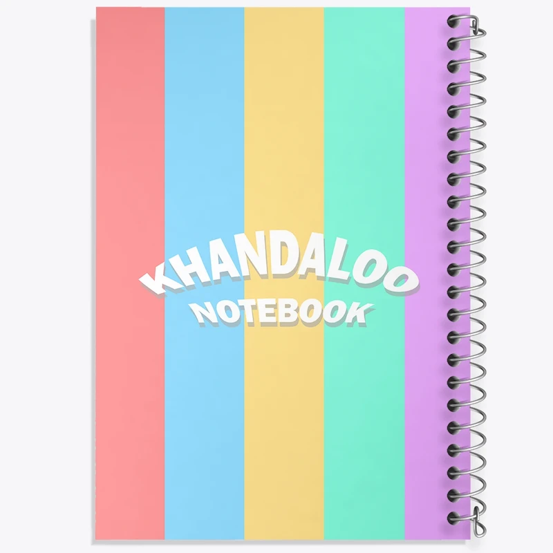 دفتر شطرنجی 50 برگ خندالو طرح رنگی رنگی کد N8036