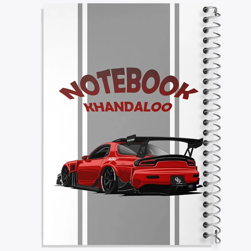 دفتر مشق 100 برگ خندالو طرح مزدا (Mazda RX-7) کد N7541