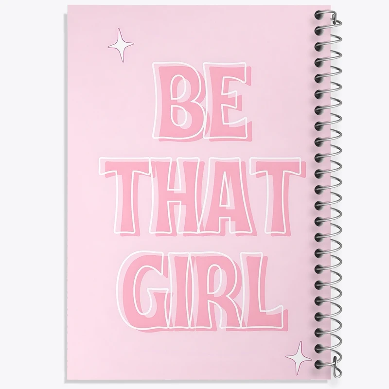 دفتر شطرنجی 50 برگ خندالو طرح Be That Girl کد F3840
