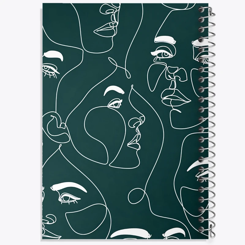 دفتر نقاشی 50 برگ خندالو طرح پترن پرتره دختر کد N6053