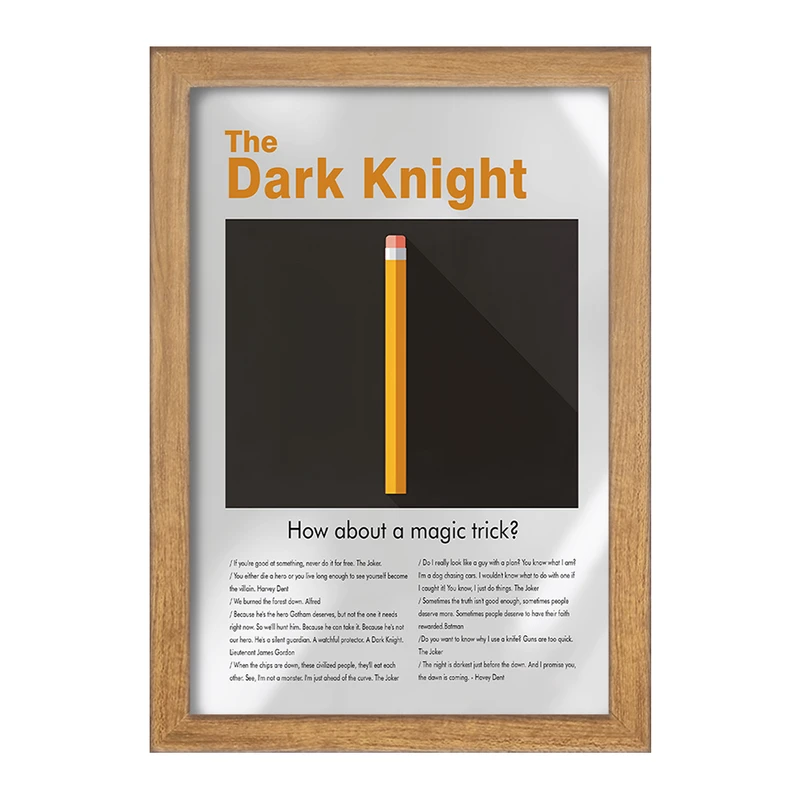 تابلو خندالو طرح شوالیه تاریکی (The Dark Knight) کد F13826