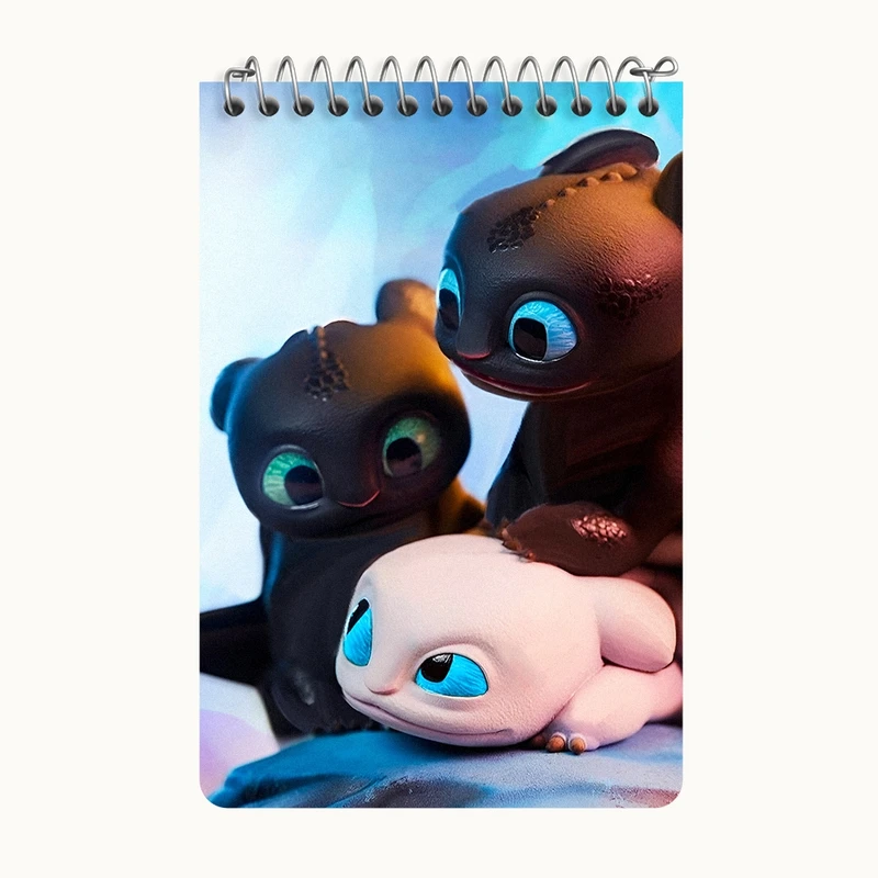 دفتر یادداشت 50 برگ خندالو طرح اژدها سواران کد F8310