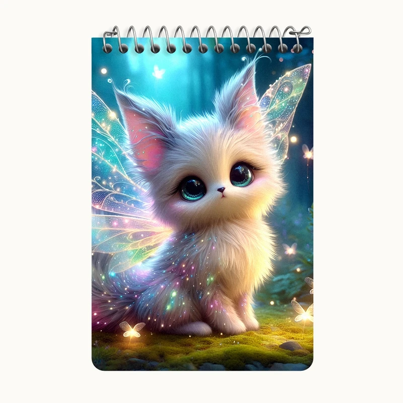 دفتر یادداشت 50 برگ خندالو طرح گربه بامزه کد F5362