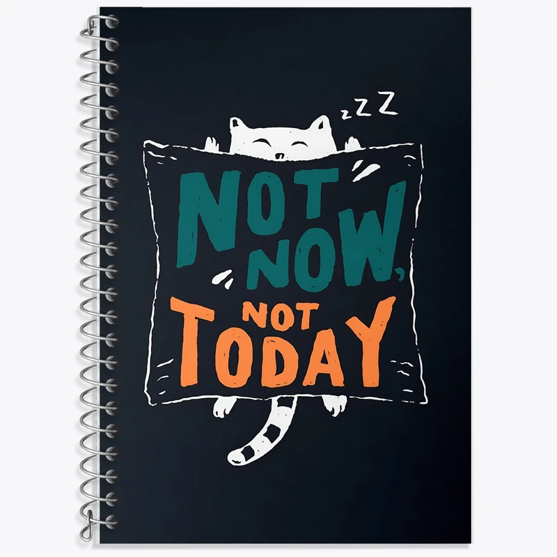 دفتر لغت 50 برگ خندالو طرح Not Now Not Today کد F11037