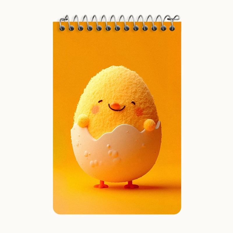 دفتر یادداشت 50 برگ خندالو طرح جوجه کیوت کد F11416