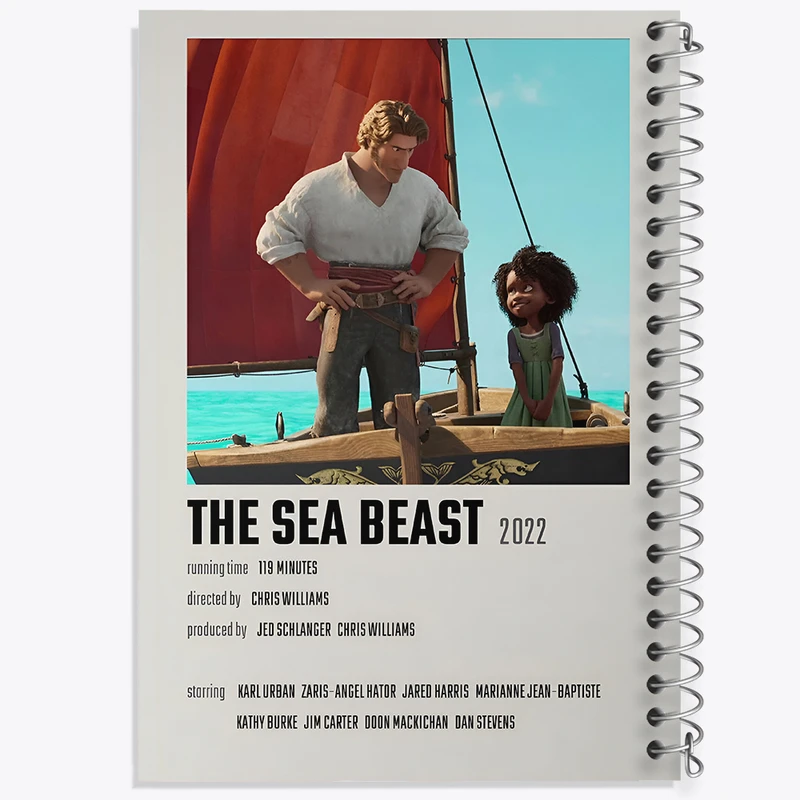 دفتر مشق 50 برگ خندالو طرح هیولای دریا (The Sea Beast) کد F13271