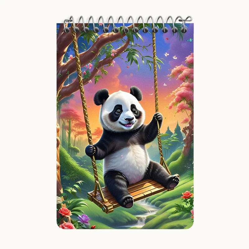 دفتر یادداشت 50 برگ خندالو طرح پاندا کد F6743