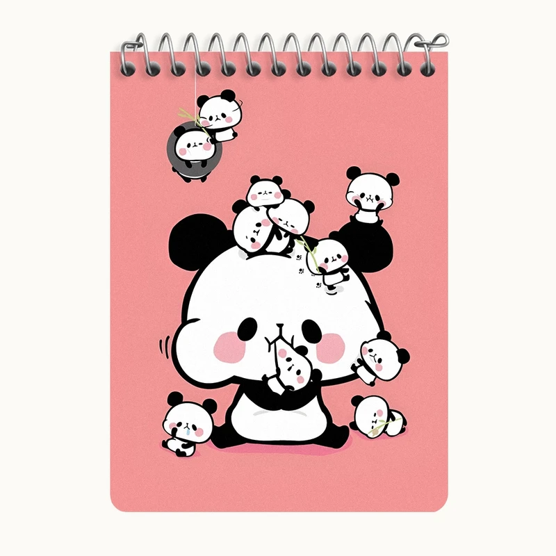 دفتر یادداشت 50 برگ خندالو طرح پانداهای کیوت کد N4054