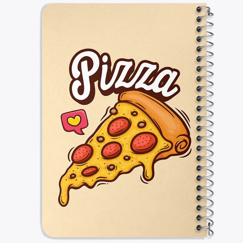 دفتر یادداشت 50 برگ خندالو طرح پیتزا Pizza کد 31094