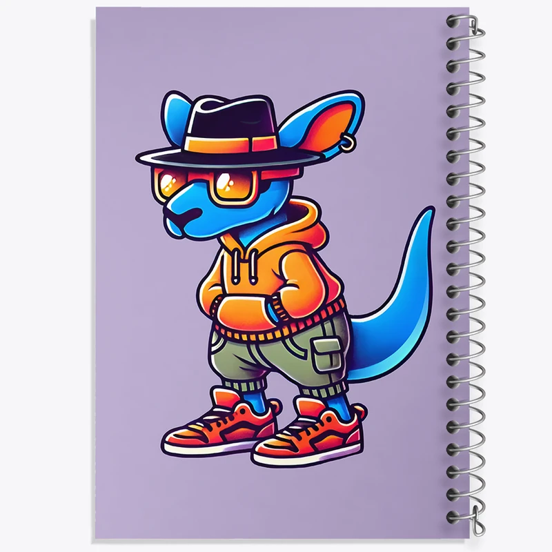 دفتر مشق 50 برگ خندالو طرح کانگورو بامزه کد N6643