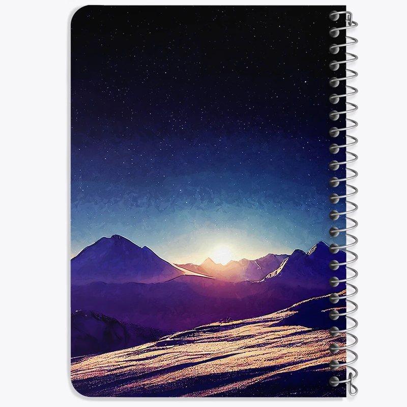 دفتر یادداشت 50 برگ خندالو طرح منظره کوه کد F1185