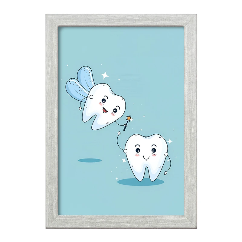 تابلو خندالو طرح دندان و دندان پزشکی کودکانه کد F9817