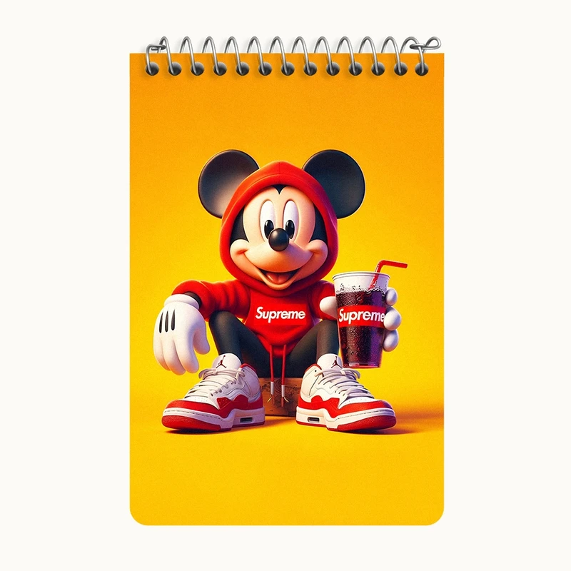 دفتر یادداشت 50 برگ خندالو طرح میکی موس کد F4404