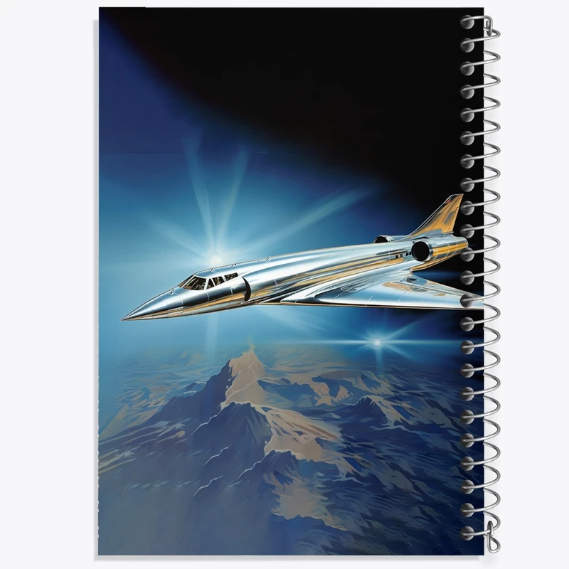 دفتر شطرنجی 50 برگ خندالو طرح جت کد F3046