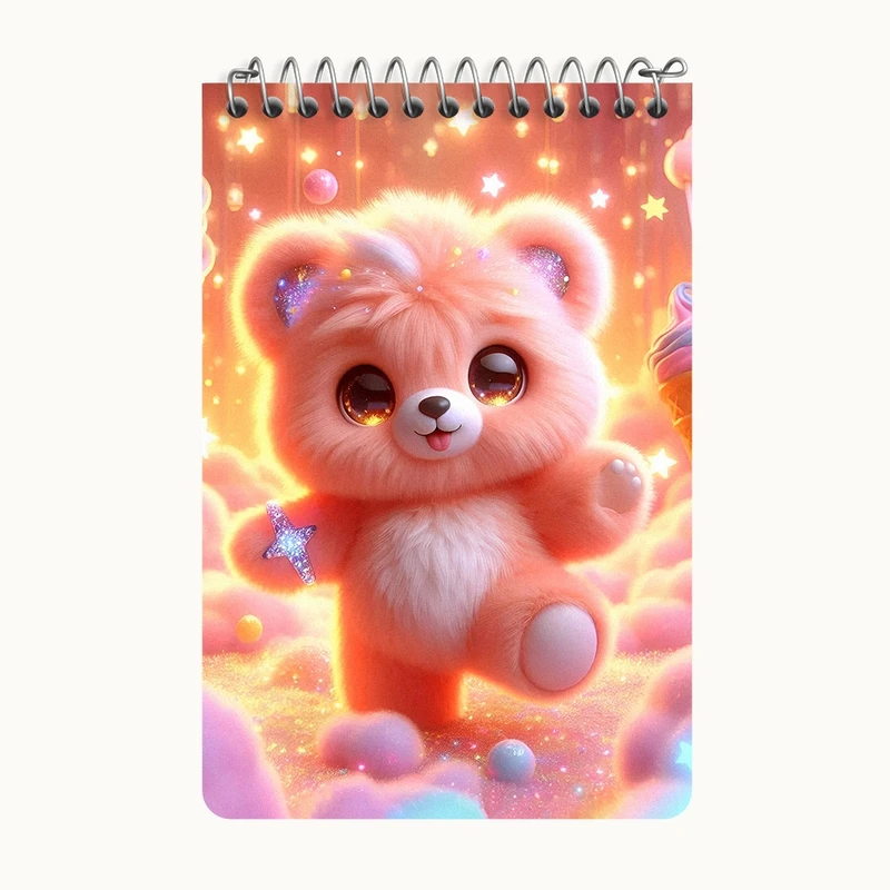 دفتر یادداشت 50 برگ خندالو طرح خرس کیوت کد F5458