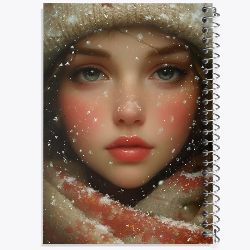 دفتر ژورنال نویسی 50 برگ خندالو مدل نقطه ای طرح دخترانه کد F9870