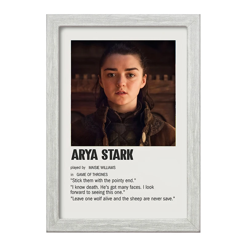 تابلو خندالو طرح آریا استارک (Arya Stark) کد F13410