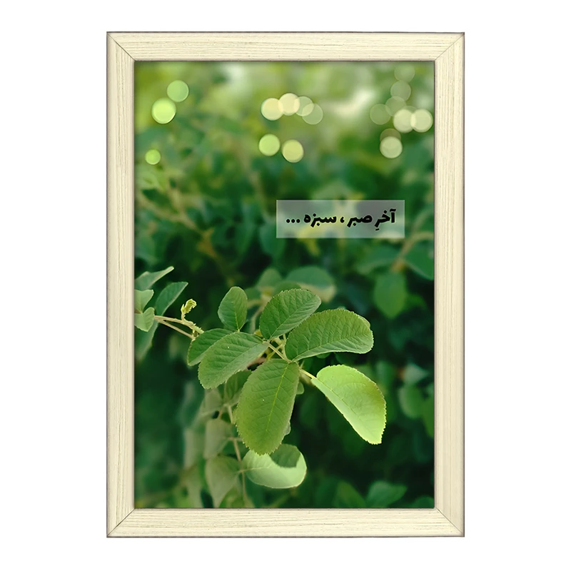 تابلو خندالو طرح آخر صبر، سبزه کد F6700