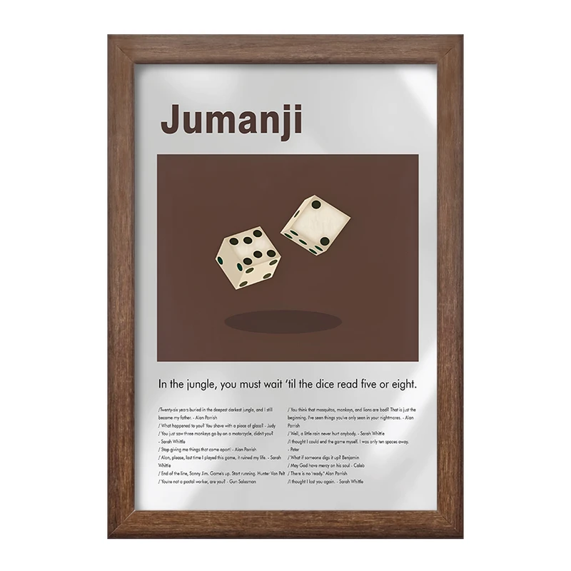 تابلو خندالو طرح جومانجی (Jumanji) کد F13819