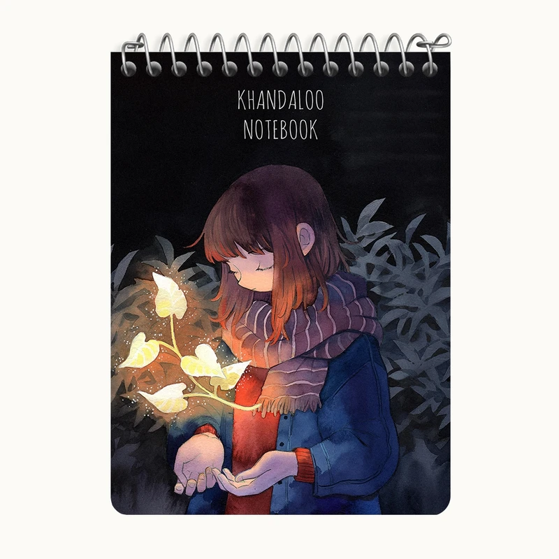 دفتر یادداشت 50 برگ خندالو طرح دخترانه فانتزی کد N8892