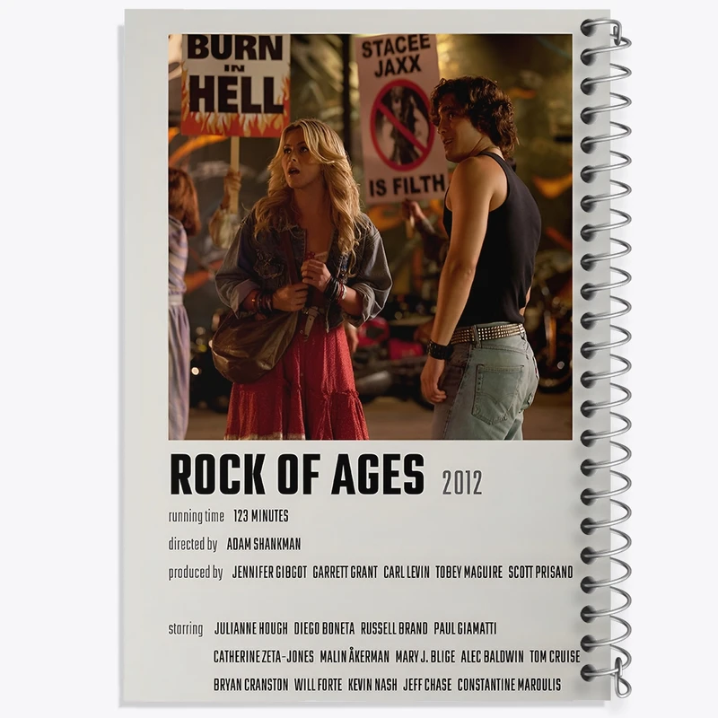 دفتر شطرنجی 50 برگ خندالو طرح دوران راک (Rock of Ages) کد F12968