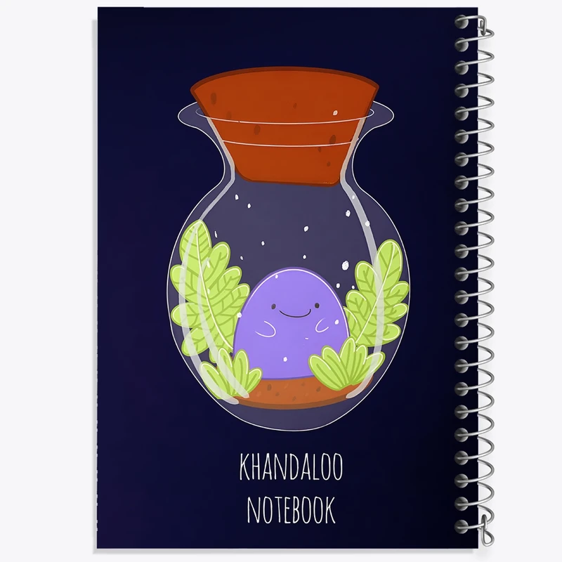 دفتر ژورنال نویسی 50 برگ خندالو مدل نقطه ای طرح فانتزی کد N8175