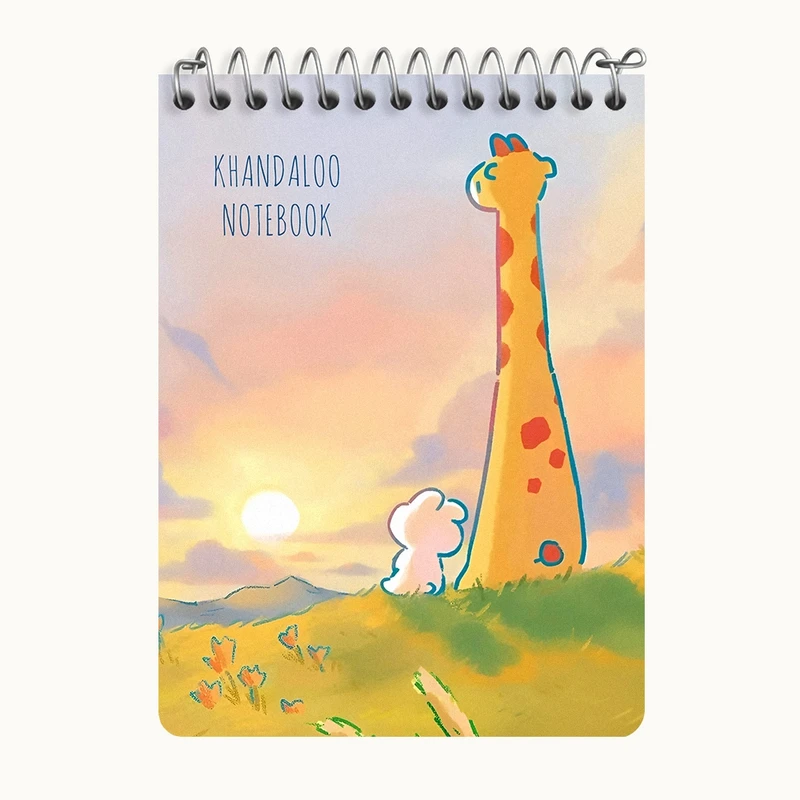 دفتر یادداشت 50 برگ خندالو طرح خرگوش و زرافه کیوت کد N9135