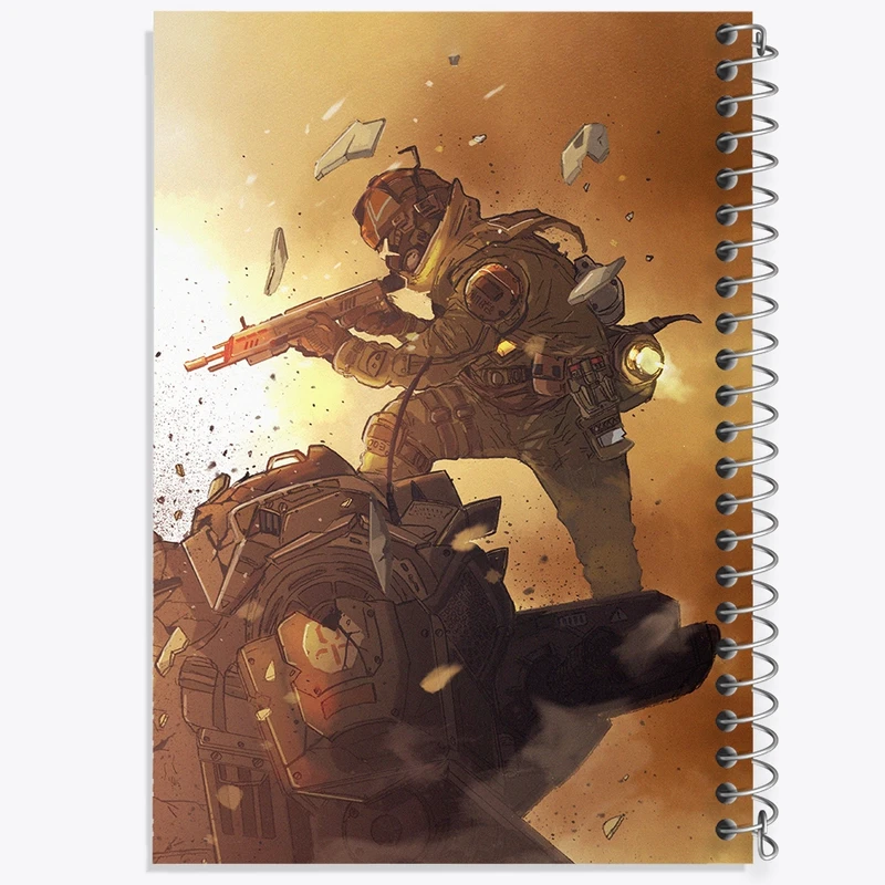 دفتر طراحی 50 برگ خندالو طرح بازی تایتان فال (Titanfall) کد 32627