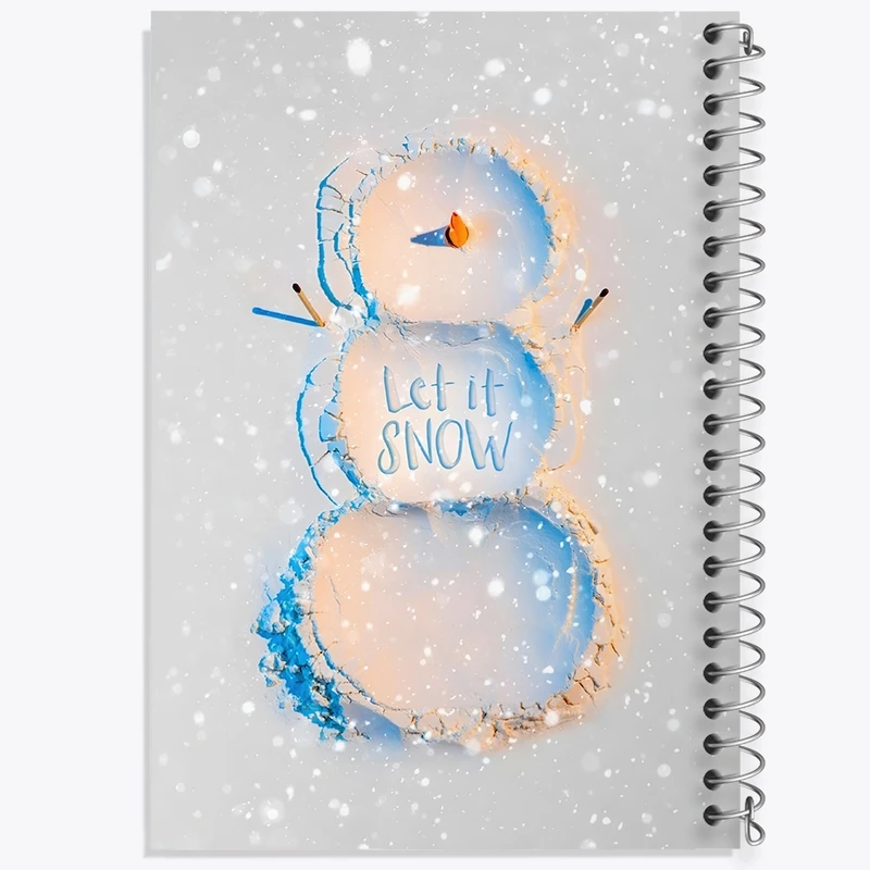 دفتر شطرنجی 50 برگ خندالو طرح آدم برفی کد N7732