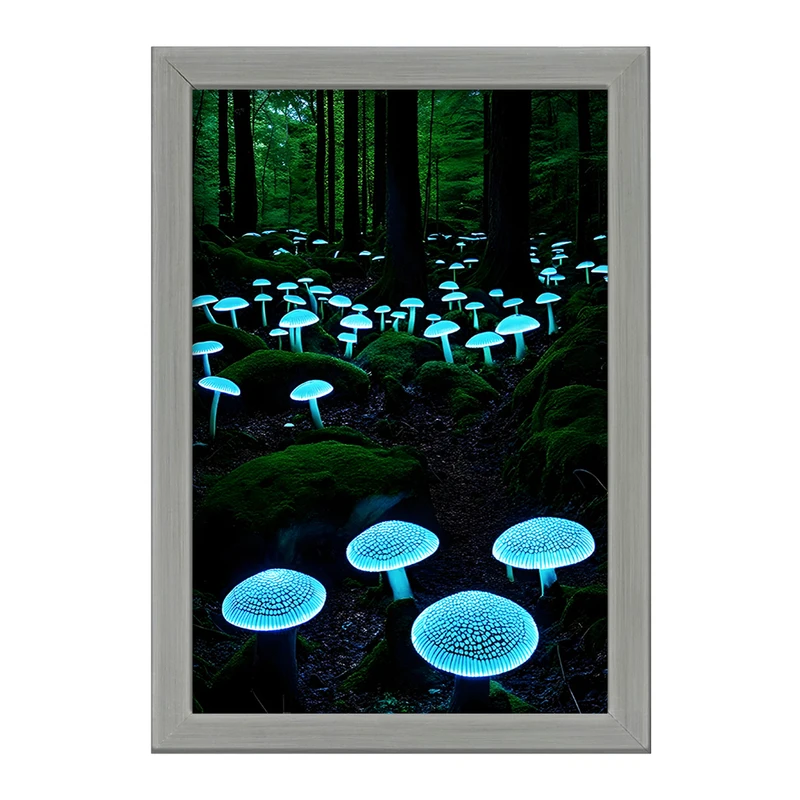 تابلو خندالو طرح قارچ و جنگل کد F6737