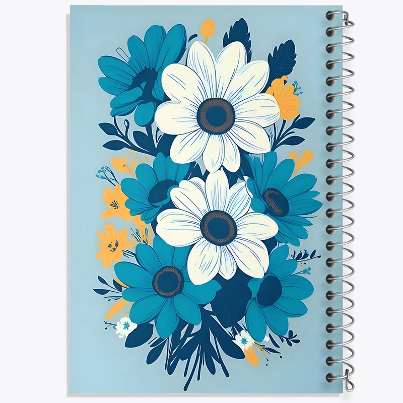 دفتر مشق 50 برگ خندالو طرح گل گلی کد N7156