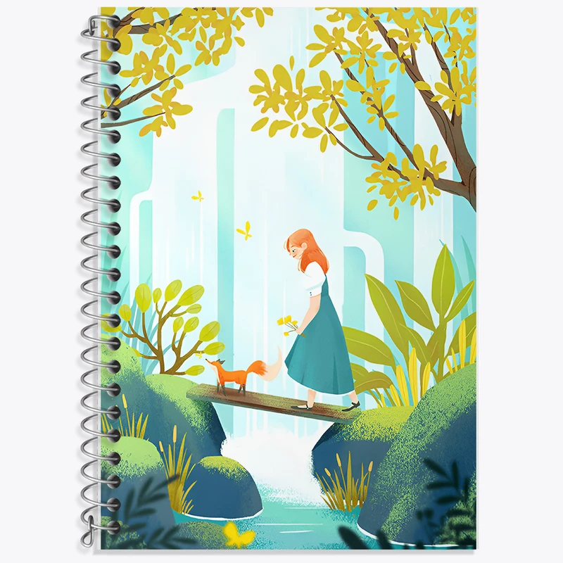 دفتر نت موسیقی 50 برگ خندالو طرح دختر و روباه کد F11097