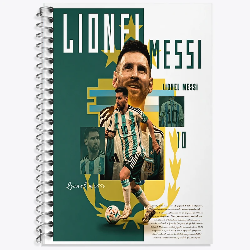 دفتر نت موسیقی 50 برگ خندالو طرح لیونل مسی کد F13514