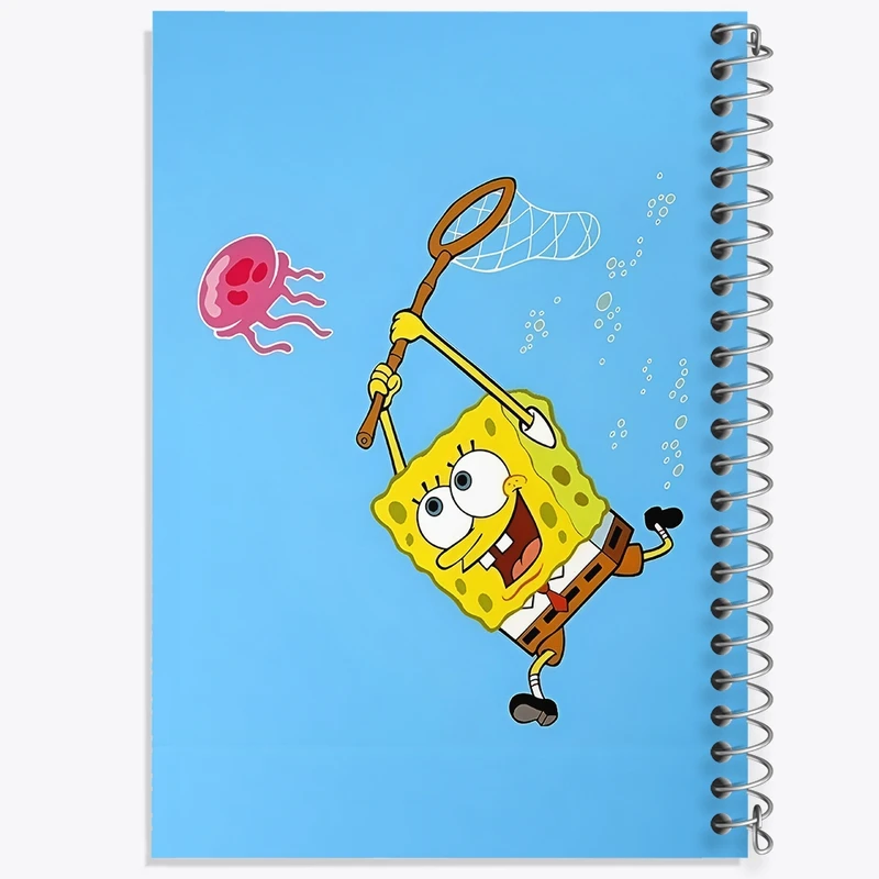 دفتر طراحی 50 برگ خندالو طرح باب اسفنجی کد F8601