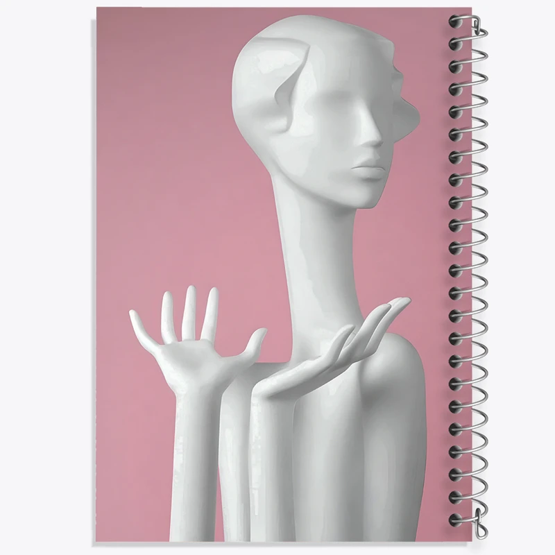 دفتر مشق 100 برگ خندالو طرح مجسمه زن کد F10268