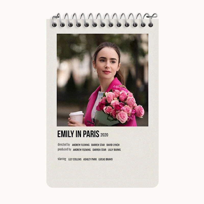 دفتر یادداشت 50 برگ خندالو طرح امیلی در پاریس (Emily in Paris) کد F13072