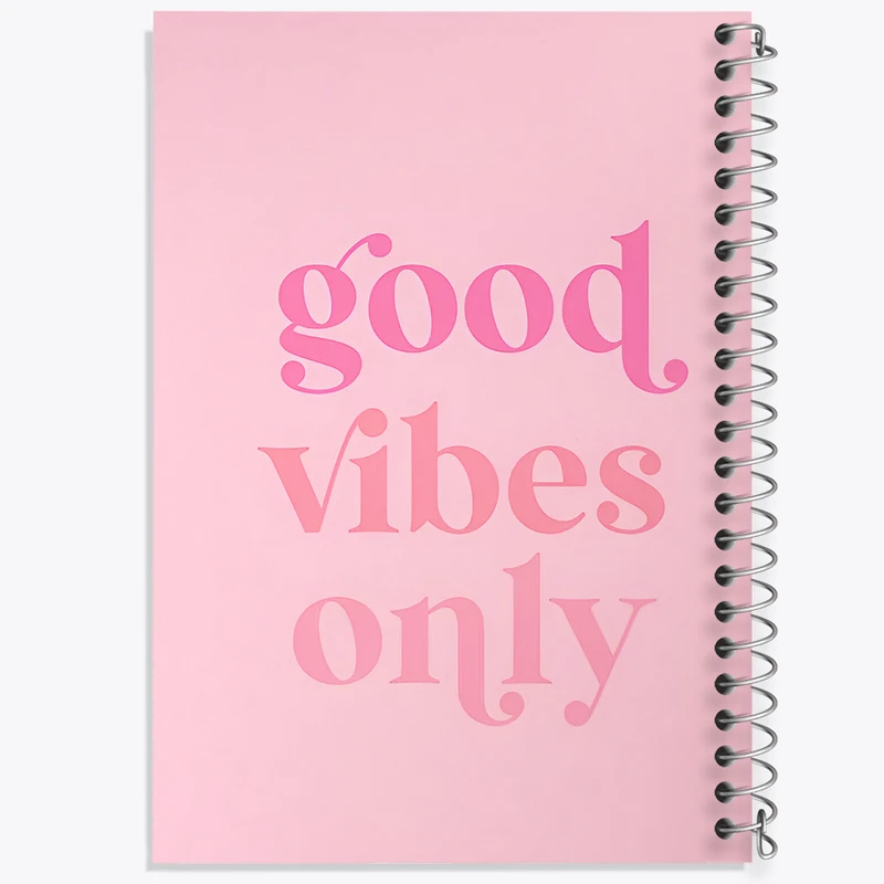 دفتر مشق 50 برگ خندالو طرح Good Vibes Only کد F3849