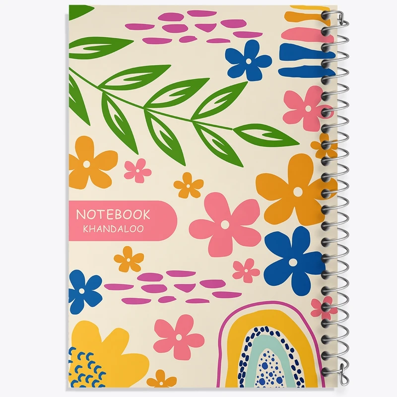 دفتر طراحی 50 برگ خندالو طرح گل گلی کد N946