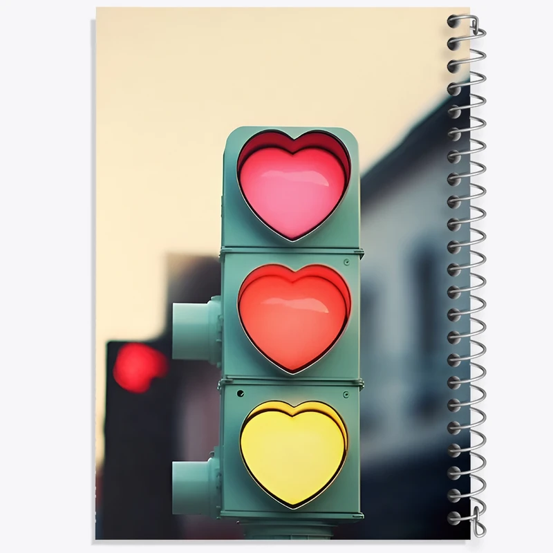 دفتر ژورنال نویسی 50 برگ خندالو مدل نقطه ای طرح عاشقانه کد F11574