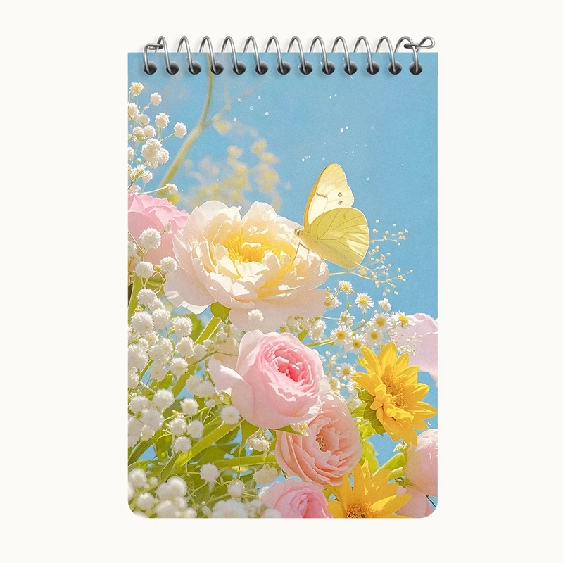 دفتر یادداشت 50 برگ خندالو طرح گل کد F10918