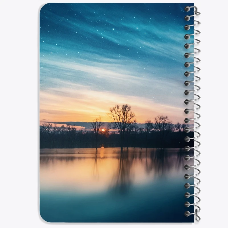 دفتر یادداشت 50 برگ خندالو طرح منظره غروب کد F1276
